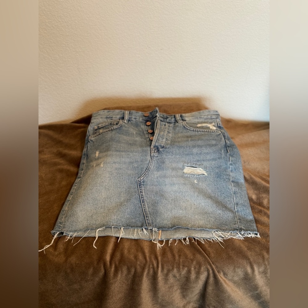 & Denim Jean Skirt